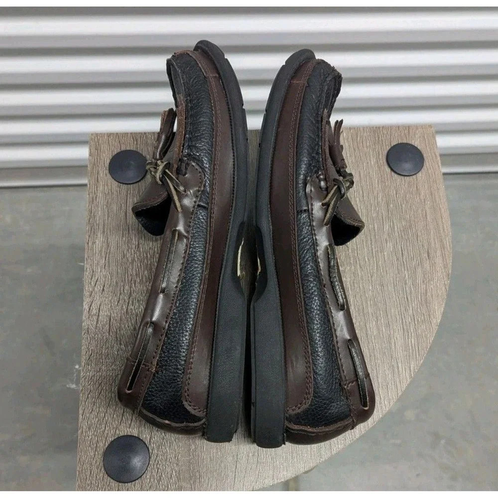 Dark Academia‎ Chaps Leather Tassle Kiltie Loafers Men's 8M Preppy Classic Boat